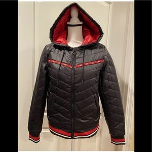 Tommy Hilfiger sport lightweight hooded jacket puffer black S